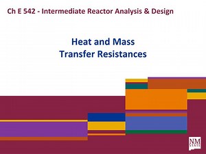 Ch E 542 - Intermediate Reactor Analysis &amp; Design - SlideServe