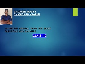 Catechism 10th Text Book Questions with Answers - Part 2