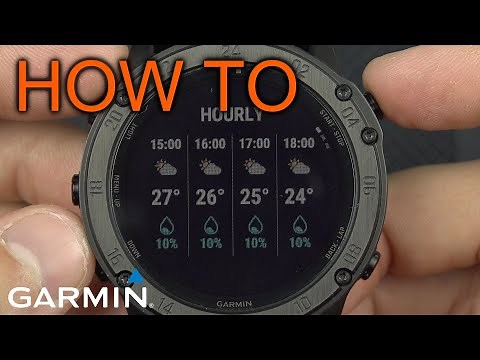 How to Use Weather Widget on Garmin Tactix / Fenix