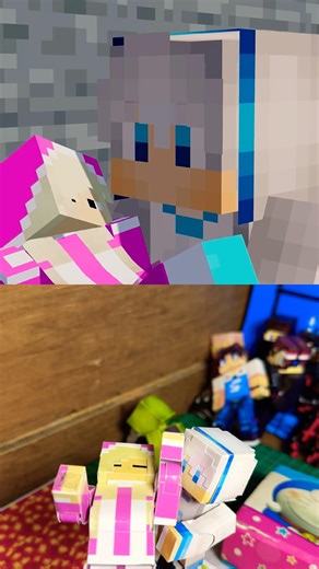 Akudav menyelamatkan mipan game vs papercraft #shorts