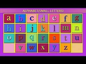a to z Small Letter English Alphabet With Pronunciation || a b c d Alphabet