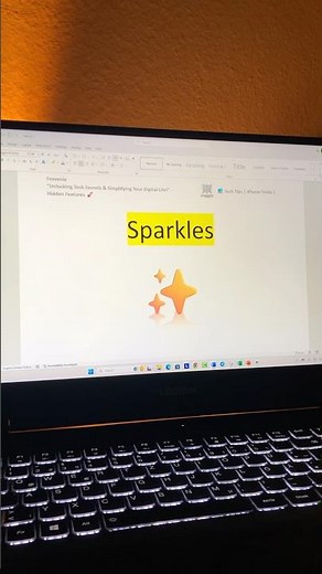 How to Insert a Sparkles Symbol (✨) in MS Word!