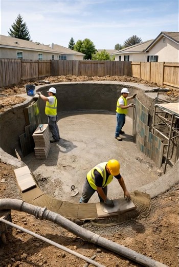 From Dirt to Luxury: Building a High-End Swimming Pool | 4K Construction Timelapse