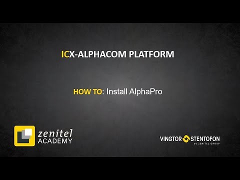 Zenitel Academy - ICX AlphaCom: AlphaPro Installation, Dongle Driver