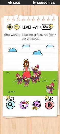 brain test tricky puzzles level 451 answer #gameplay #games #gaming #braintestlevels #puzzle