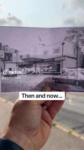 Then and now… Kastners Garage . . #exeter #ExeterDaily