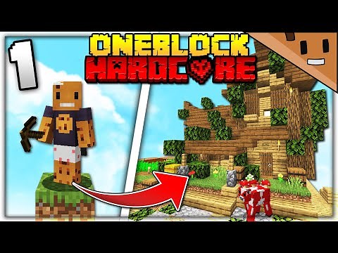 I Transformed ONE BLOCK into an ENTIRE VILLAGE (Minecraft Hardcore One Block #1)