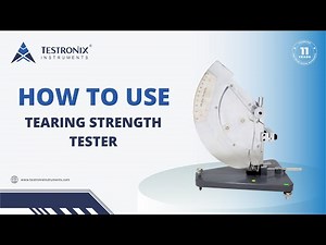 Tearing Strength Tester
