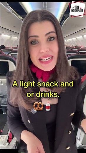 ✈️Everyday Travel English: Refreshments? Complimentary? #learnenglish