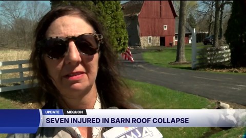 Seven injured in barn roof collapse in Mequon