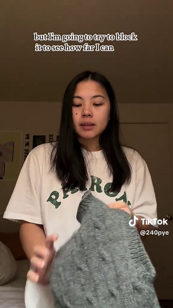 Mini blocking tutorial Pattern: Typical Bliss by Tiffany Liew . . #fyp #knitting #knittok #blocking #craft #crafts #art