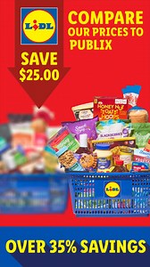 Save over 40% on the exact same basket when shopping at Lidl versus Publix.   | Lidl US | Facebook