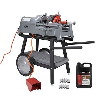 Reconditioned RIDGID® 535 V1 Pipe Threader with Dies Die Heads Oil & New Cart | eBay