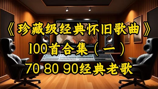 【Hi-Res无损音质】70 80 90《珍藏级经典怀旧歌曲100首》百万豪装录音棚戴着耳机听