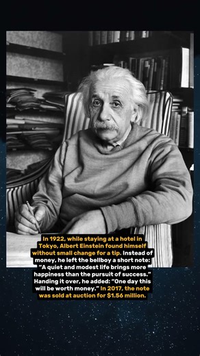Albert Einstein’s Tip Worth $1,560,000