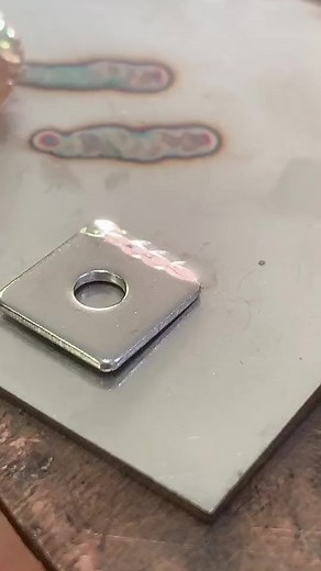 Welding Process Explained: Attaching Metal Square to Rod