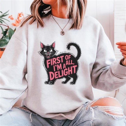 Funny Cat Graphic T-shirt, Sarcastic Humor Tee - Etsy