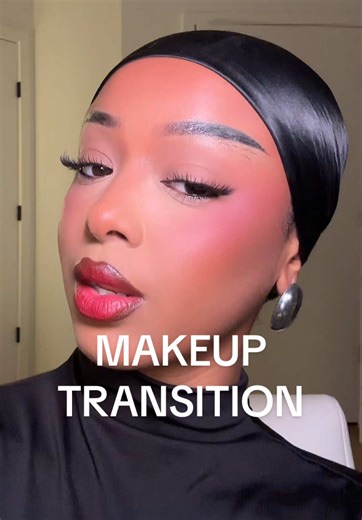 Stunning Makeup Transition: Bold Red Lips
