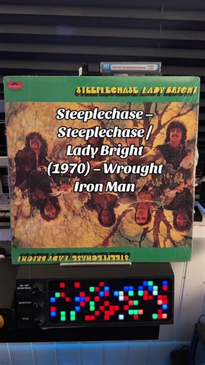 Steeplechase – Steeplechase / Lady Bright (1970) – Wrought Iron Man Obscure early 70s British psychedelic/progressive rock from Steeplechase. “Wrought Iron Man” delivers heavy, riff-driven grooves with strong vocals and that raw, underground psych energy — a deep-cut gem that doesn’t get nearly enough attention. #VinylTok #PsychedelicRock #70sRock #psychrock #VinylCollection
