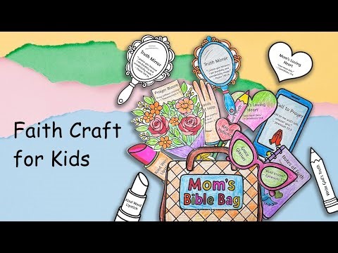 How to create Mom’s Bible Bag Craft for Sunday School #christiancrafts #biblecrafts #kidcraft