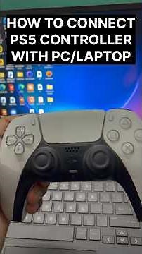 HOW TO CONNECT PS5 CONTROLLER WITH PC/LAPTOP #ps5 #ps5tips #ps5disc #ps5games #shorts