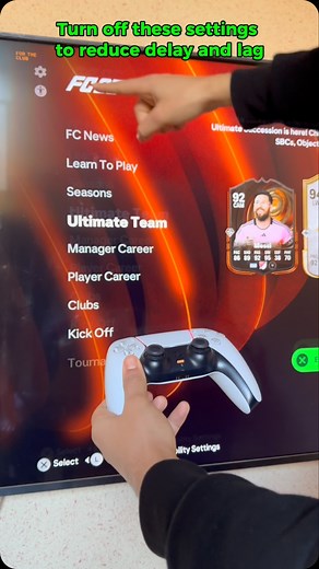 615K views · 4.1K reactions | Turn off these settings to reduce delay and lag ✅ DM "Boosting" to have the best rewards in Fut Champions  DM "Coins" To build the team of your dreams 朗 DM "Sell" If you want to sell your FutCoins  #FC25 | #EAFC25 | #ARGBOOSTING | #ARGFCCOINS | ArgBoosting | Facebook
