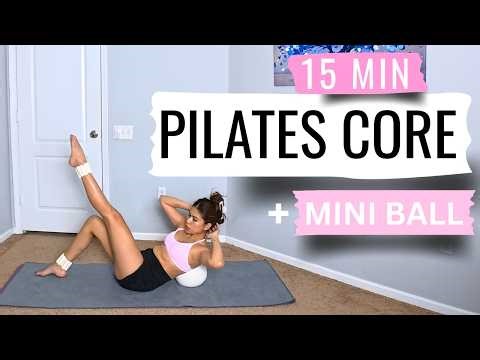 15 Minutes Pilates Mini Ball Abs | Mini Stability Ball Core Workout | Medium Level