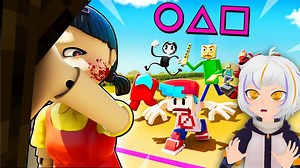 ¡EL JUEGO DEL CALAMAR vs Friday Night Funkin', Among Us, FNAF! | ChuyMine REACCIONA a Squid Game | Chuy Blox