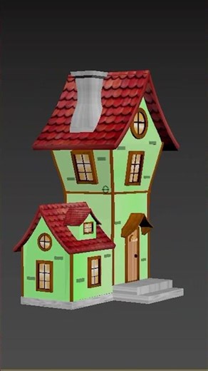 Fantasy House Modeling | 3ds Max #shorts #cgi #3dmodeling #3dsmax