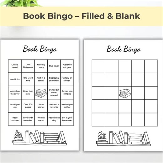 Reading Challenges Bundle | 10–100 Book Trackers, 30 Day, 26 & 52 Week Goals, Alphabet Challenge, Book Bingo | Bullet Journal Printable PDF - Etsy