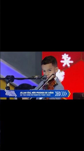 5 Year Old Violin Prodigy Plays Chorus of Judas Maccabaeus on De Extremo A Extremo 🎻 Jelijah Diaz