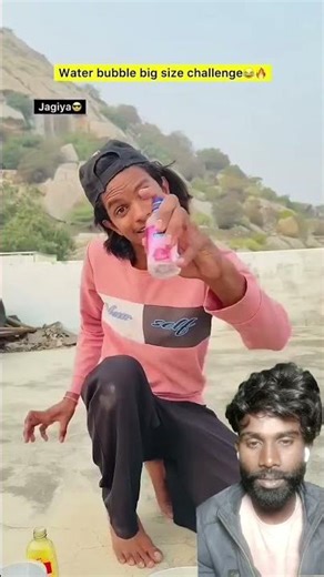 water bubble challenge with Jagiya 🔥💯 #comedy #moj #facts #whatdoyoumeme #funnymoment