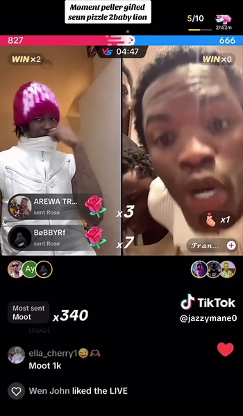 Peller Gifts Seun Pizzle with 2 Baby Lion | Amazing Moment