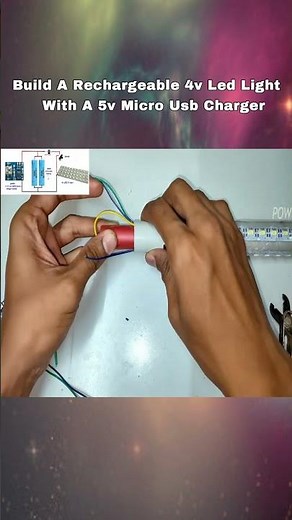 How To Build A Rechargeable 4v Led Light With A 5v Micro Usb Charger #power_gen #ledlights #lithium