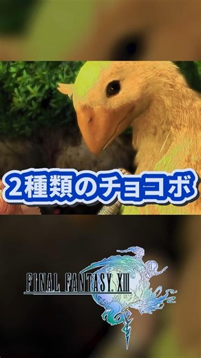 There are two types of chocobos in FF13, each with different characteristics!