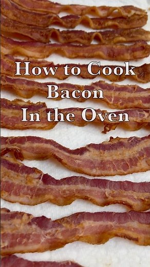 How to cook the perfect crispy bacon in the oven #asmrcooking