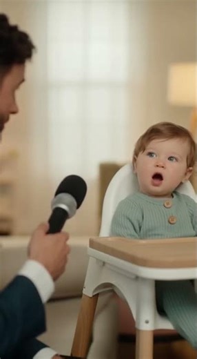 Cute Baby Interview Exposes Parents' Secrets! #pov #fyp #foryou #funny #viral #shorts #trend