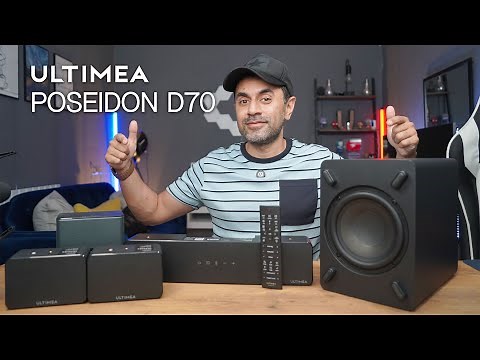 Ultimea Poseidon D70 - 7.1 Channel Soundbar Speaker System with SurroundX!