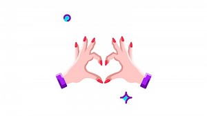 Animated Loving Hands Forming a Heart Shape A Symbol of Affection and Care
