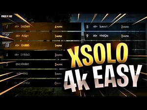 XSOLO DA 4K EASY! GUILDA DO CRUSHERFOOXI!!! SÓ PRO PLAYER