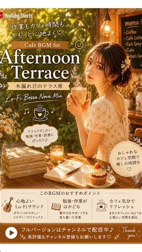 ☕このBGM、カフェより集中できる。木漏れ日のLo-Fi Mix