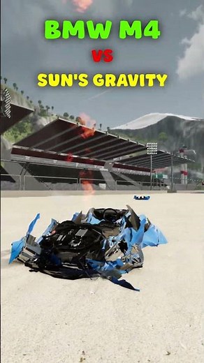 BMW M4 vs different gravities in BeamNG.drive