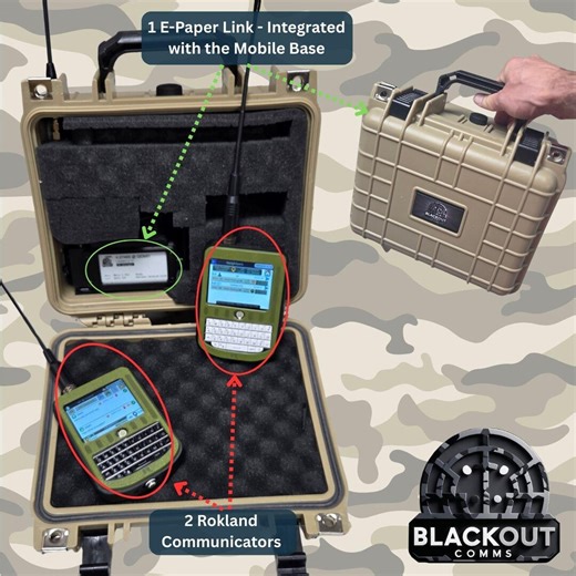 Emergency Blackout Comms GO Kit: Drop-anywhere Off-grid Mesh Texting / GPS Cluster. 2 Touchscreens, 1 Mobile Base Base, Ready for Grid Down! - Etsy
