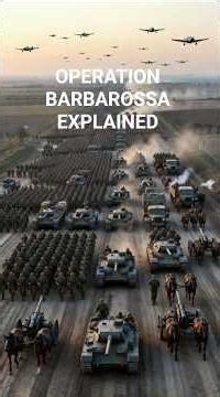 Operation Barbarossa Explained: Hitler's Biggest Mistake in World War II