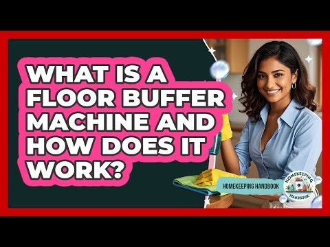 What Is A Floor Buffer Machine And How Does It Work? - Homekeeping Handbook