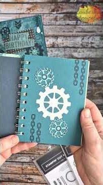 Geschenkset | Rotierende Pop Up Karte | Tischkalender | Notizbuch | GEARS TEXTURES | LIEBE ZUR NATUR