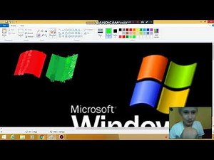 windows xp logo in ms paint