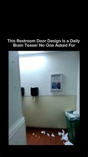The Viral Restroom Door Confusing Everyone Who Walks Into It