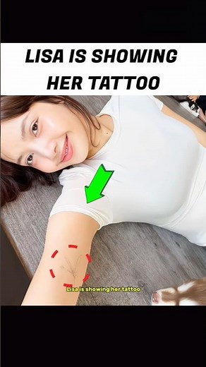 Lisa showing her tattoo ❤️☺️ #lisa #lisashorts #lalisa #tattoo #shorts #shortsfeed
