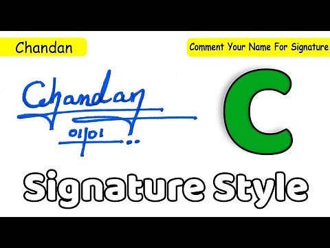 C signature style | Signature ideas for letter C | Critical Signature | Chandan Name Signature Style